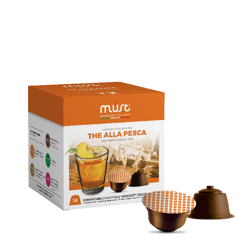 Peach tea Drink  16 compatible capsules - Must espresso