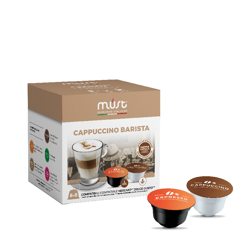 Nescafé Dolce Gusto Espresso Café con Leche en Cápsulas Coffee Capsules  With Milk, 10 g / 0.35 oz each (box of 16)